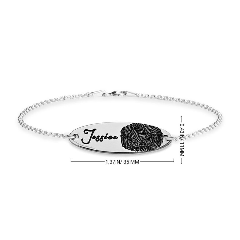Fingerprint Bar Bracelet