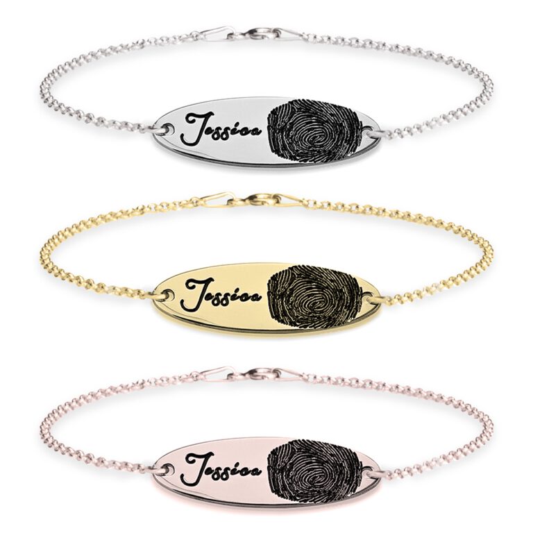 Fingerprint Bar Bracelet