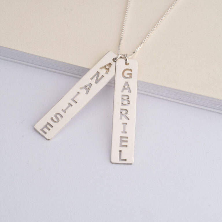Vertical Double Bar Necklace