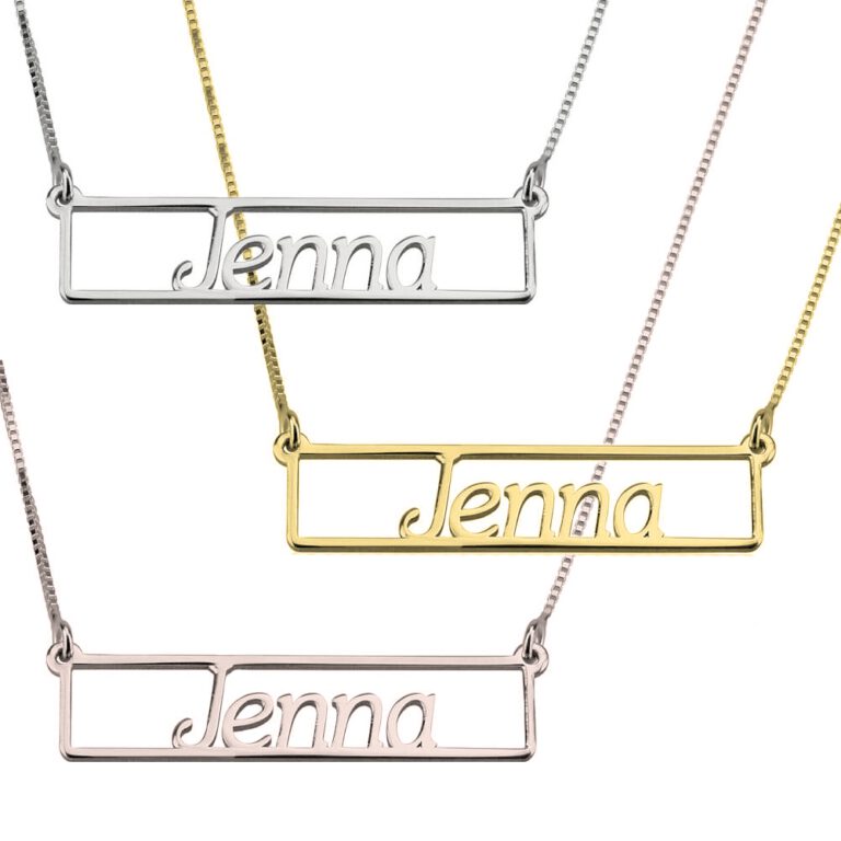 Name Bar Necklace