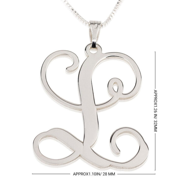 Script Initial Necklace