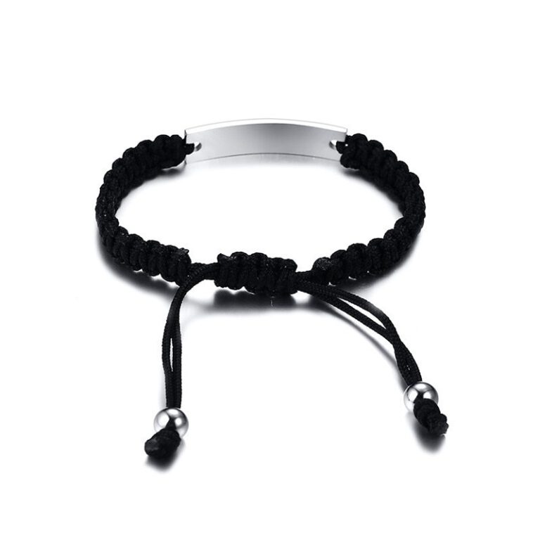Men ID Braided Bracelet