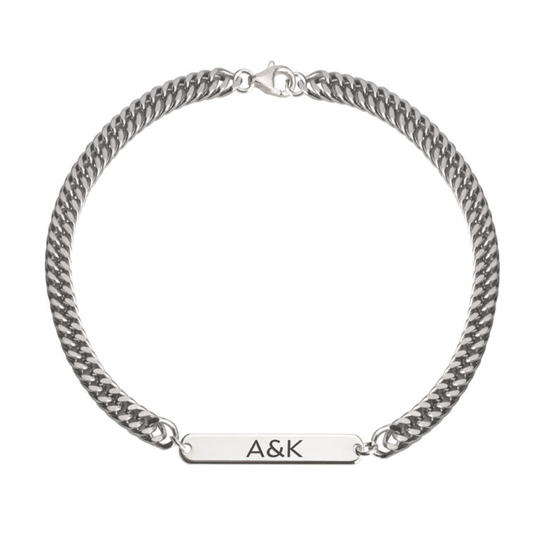 His And Hers Initial Bracelet Set