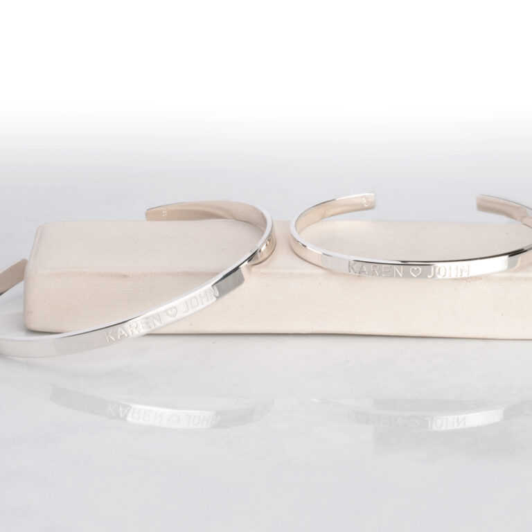 Couples Bracelets With Engraved Names