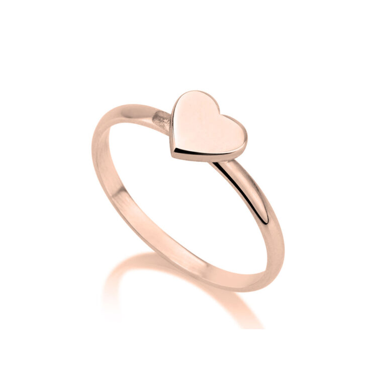 Heart Initial Ring