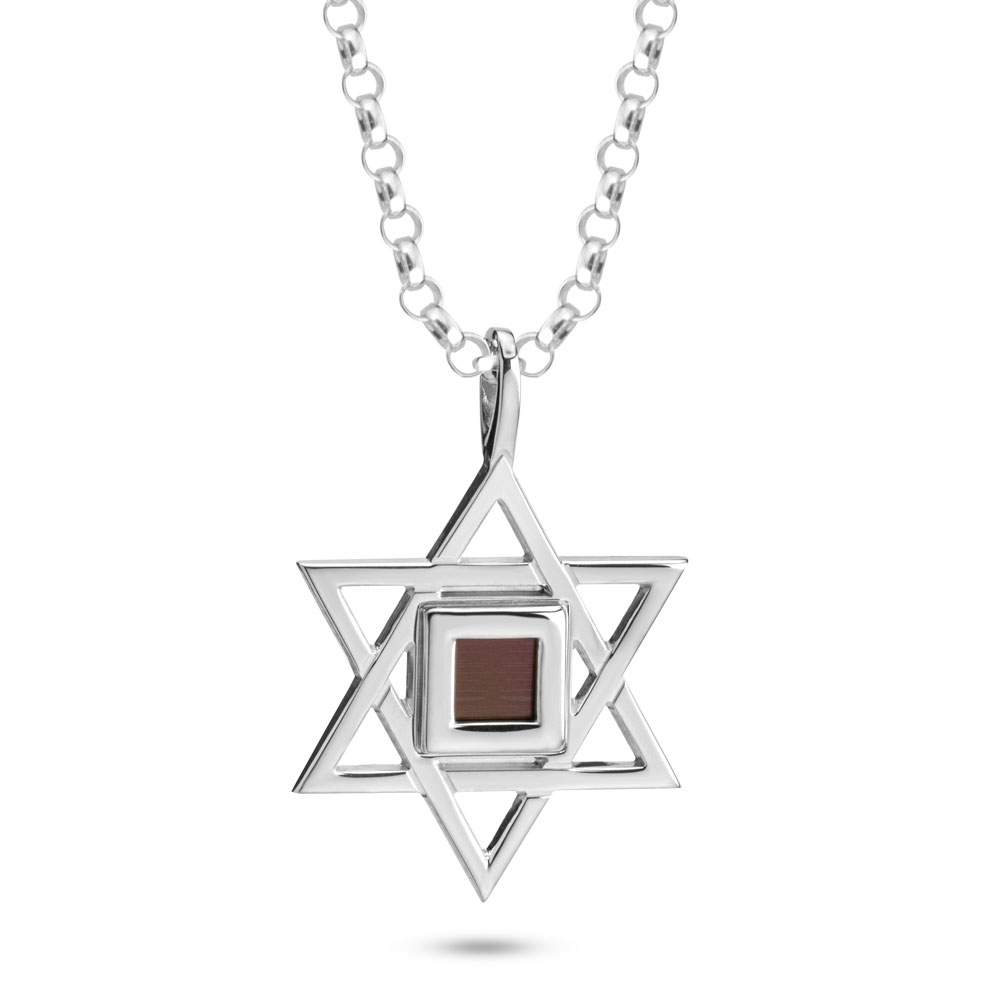 שרשרת מגן דוד עם ננו תנך שרשרת מגן דוד עם ננו תנך