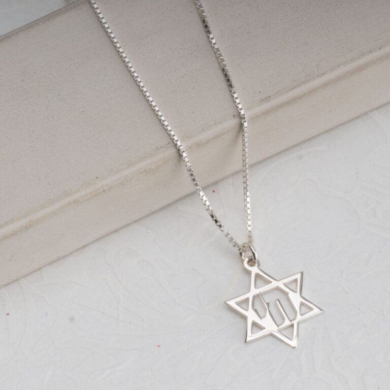 Chai Star of David Necklace
