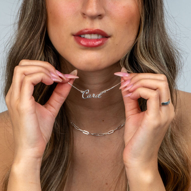 Modern Calligraphy Name Necklace