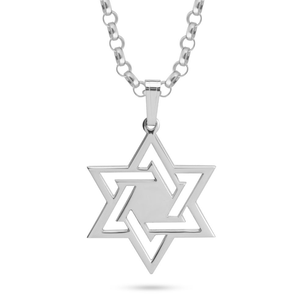 שרשרת מגן דוד שזור שרשרת מגן דוד שזור