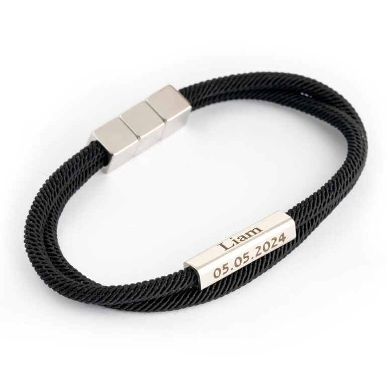 Engraved Dad Rope Bracelet