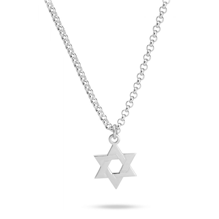 שרשרת מגן דוד עדינה לגבר בהתאמה אישית