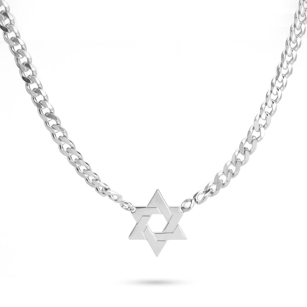 שרשרת גורמט עם תליון מגן דוד שרשרת גורמט עם תליון מגן דוד