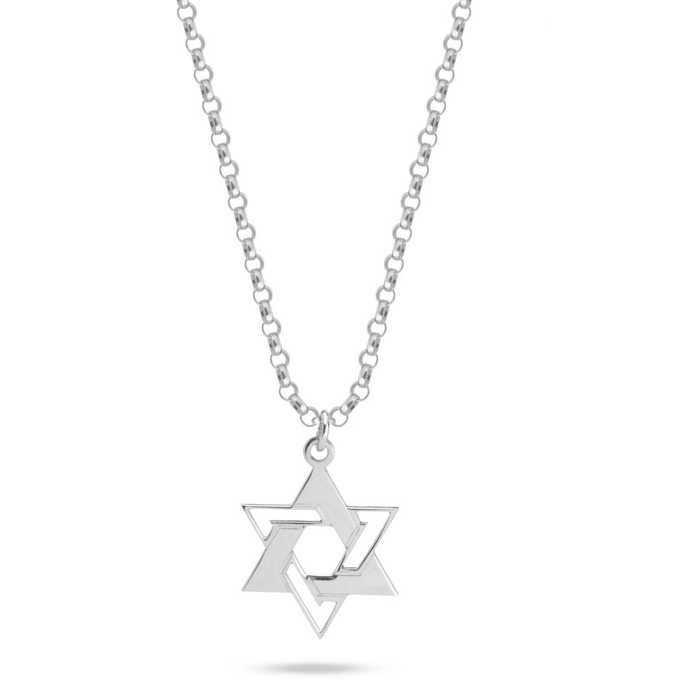 שרשרת מגן דוד גיאומטרי שרשרת מגן דוד גיאומטרי